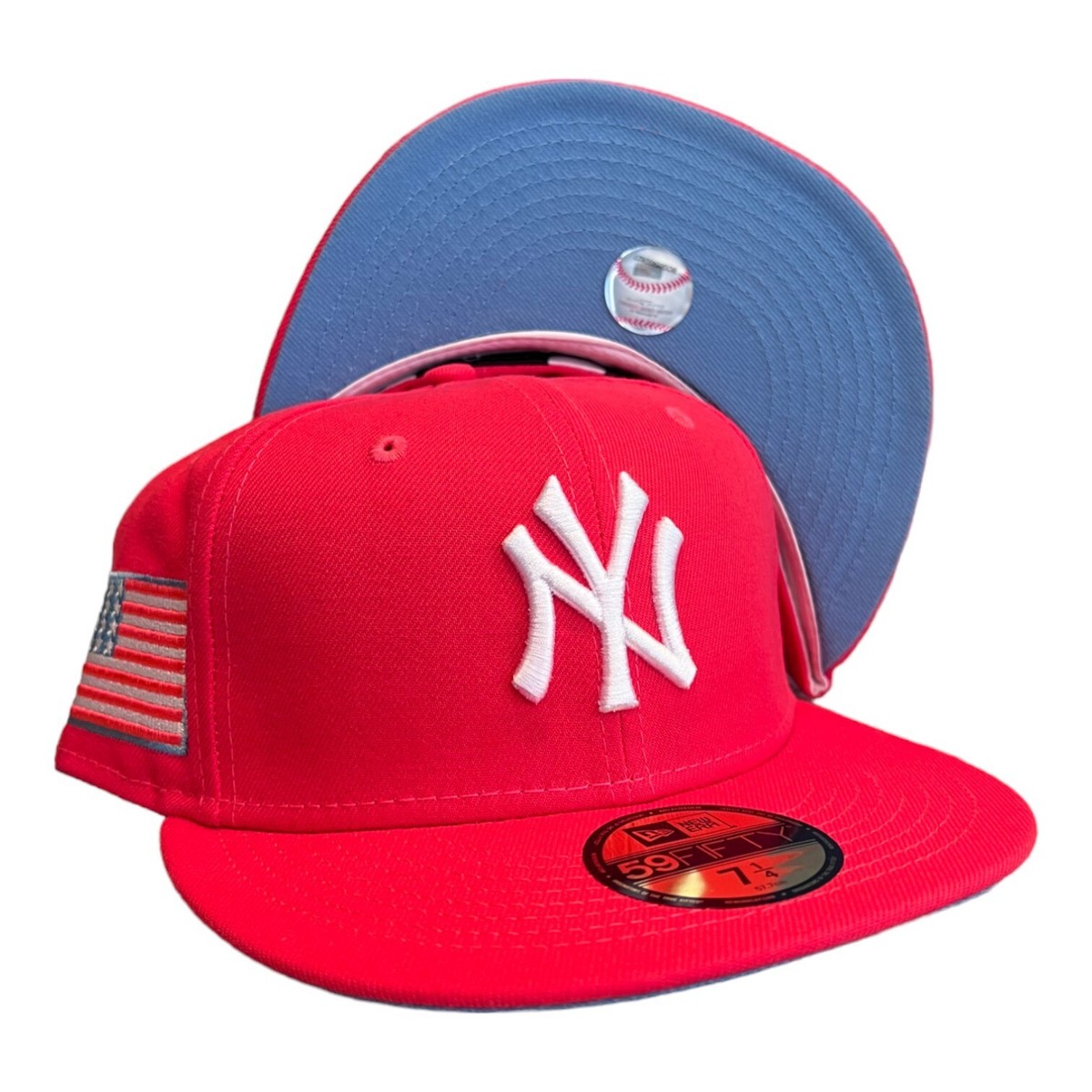 New Era New York Yankees 59FIFTY Fitted Hat Cap 9/11 US Flag Side