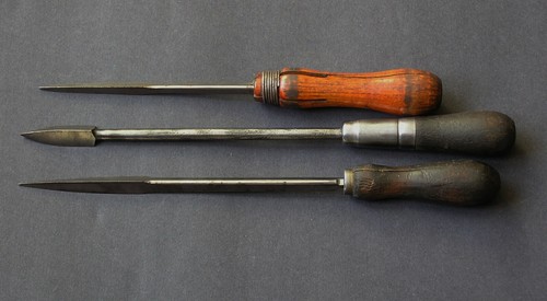 Vintage Lötkolben - 3 Stück - primitive Griffe - 1 Lutz Werkzeug & Feile - Bild 1 von 11