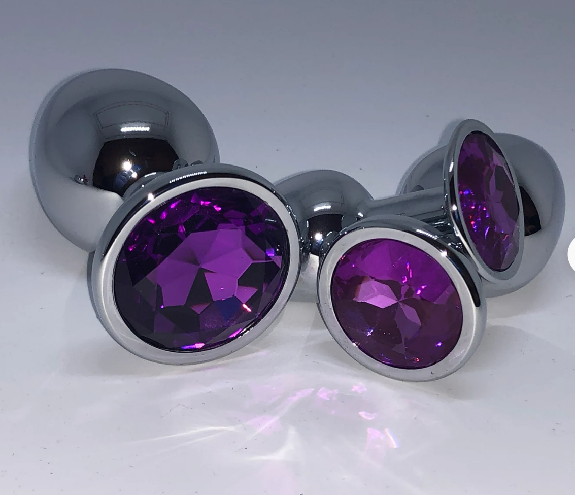 Steel Butt Plug Diamond Dildo Sexy Anal Plug Smooth Ass Plug Sex Toy ...