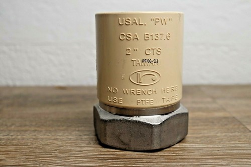 2 in. CPVC CTS x FIPS Transition Stainless Steel Adapter - Lead Free