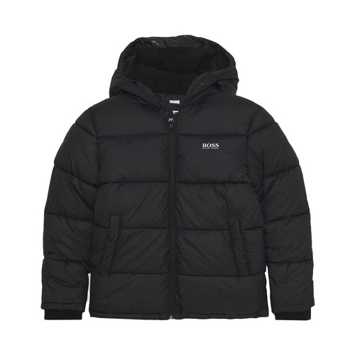 KIDS LOGO BRANDED PUFFER JACKET 
