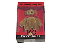 FAO Schwarz 140th Anniversary Teddy Bear 5" Tall NIB
