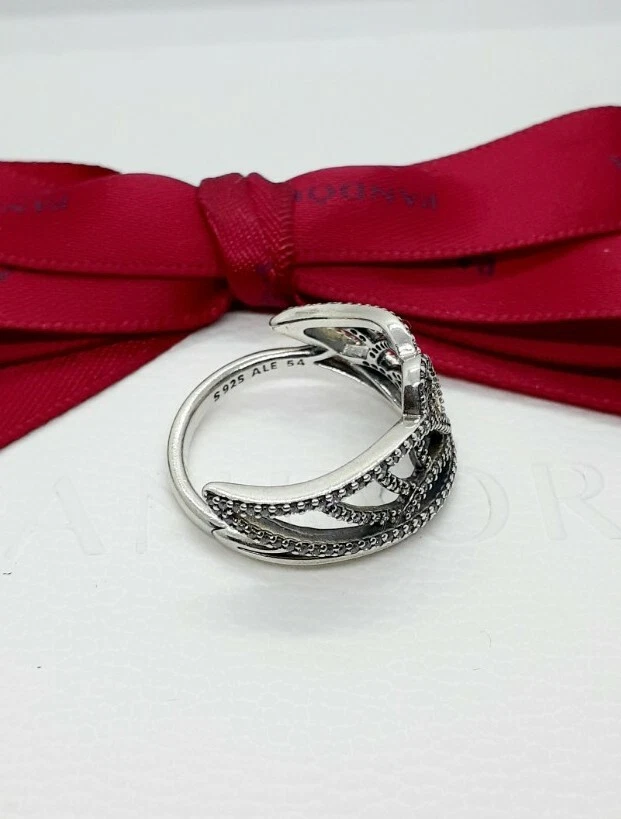 Auténtico Anillo Pandora Nuevo Principiante Mariposa Circonita cúbica - Retirado 190937CZ NUEVO talla 54. Foto 3 de 4