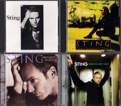 STING 4 CDs Nothing Like The Sun Mercury Falling Brand New Day Ten Soummoner's T