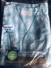 Vintage Brent Montgomery Wards Mens Pajamas Long Pant Long Sleeve Size L NEW