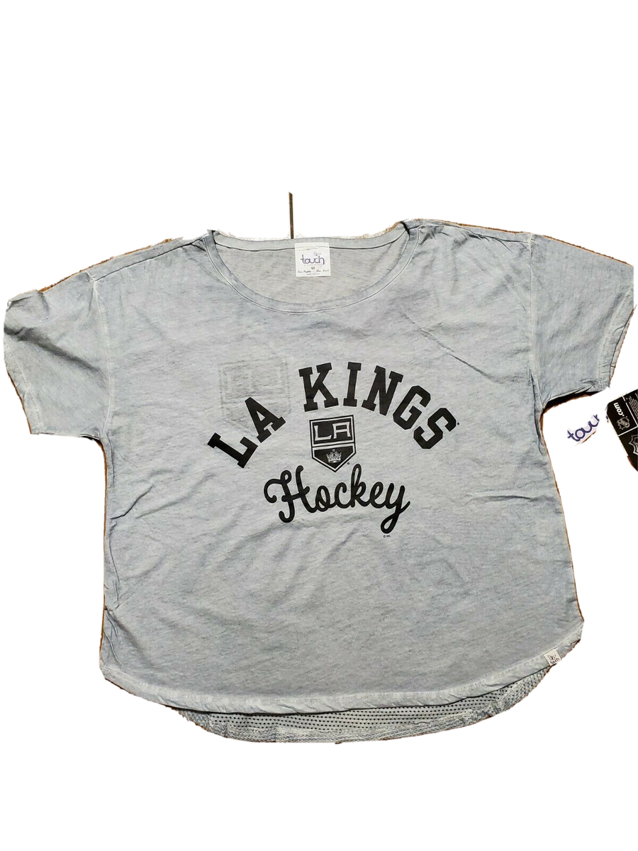 Women's LA Kings NHL Loose Fit T-Shirt with Mesh Back Sz Med