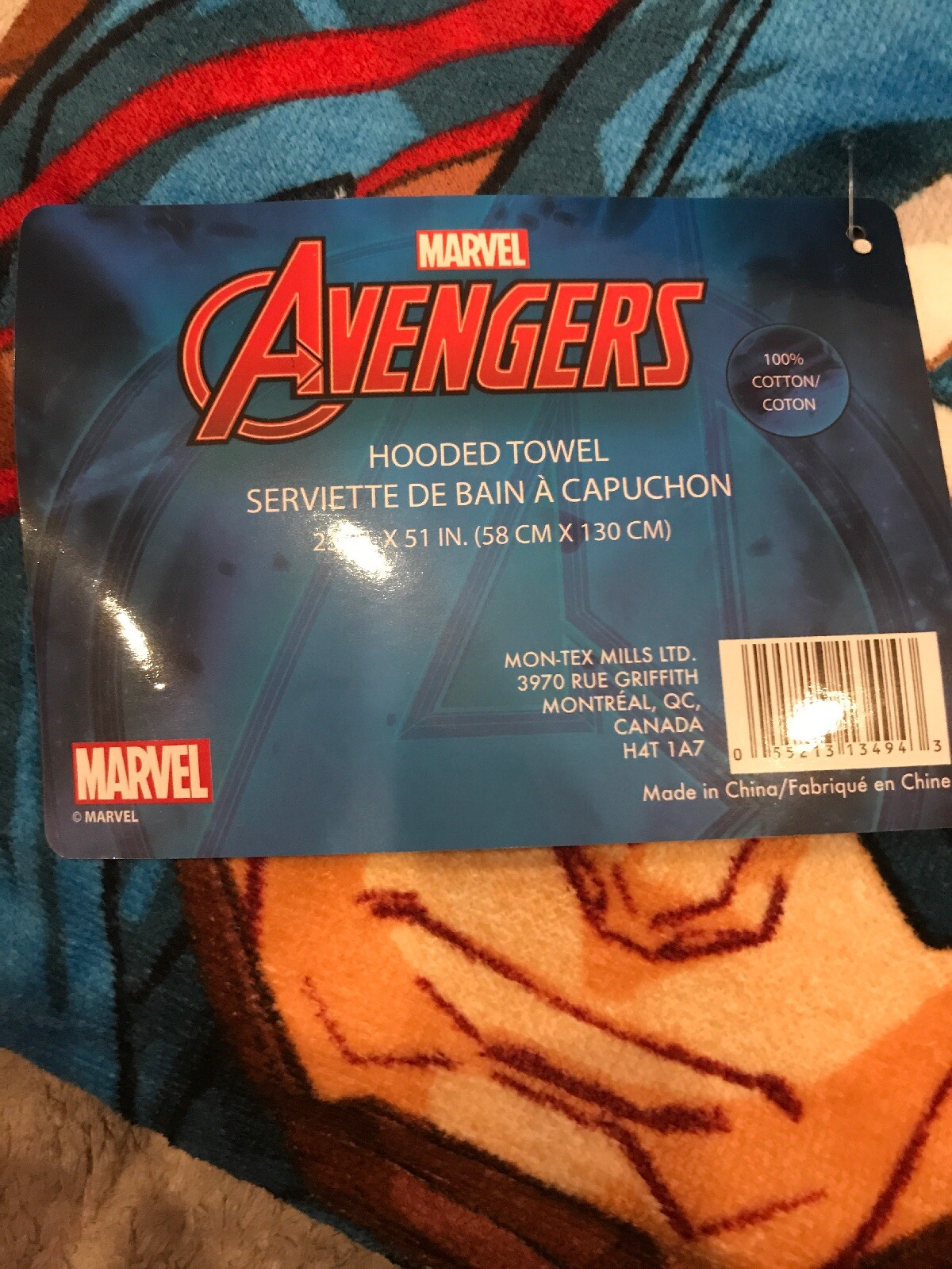 Marvel Avengers 23&rdquo;x51&rdquo; Kids Beach Bath Pool Towel NWT 100% Cotton