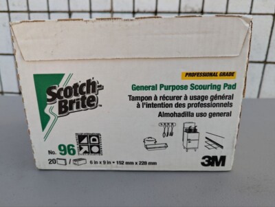 3M SCOTCH BRITE 96 - 1 box 20 pcs Scouring Pad Professional Grade Pads 6x9  - OP