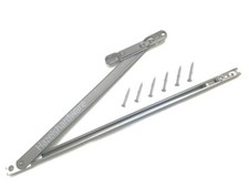 90 to 125 Degree Stainless Steel "HOLD OPEN" UPVC Door Restrictor Arm Stay Catch