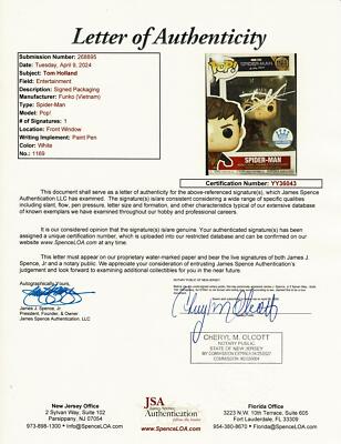 Tom Holland Signed Spider-Man: No Way Home Funko Pop 1169 YY36043