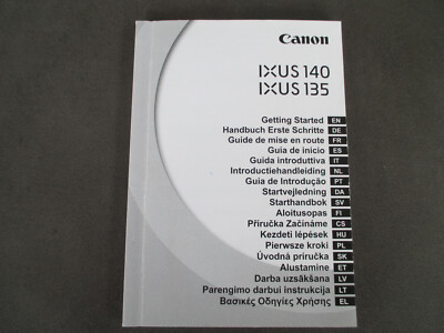 Canon Ixus 135 - 140 Handbuch Bedienungsanleitung 2013