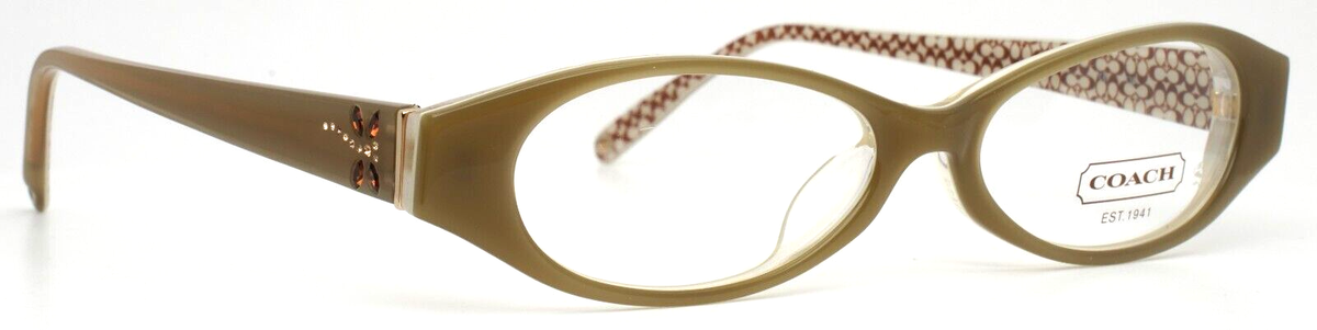 COACH DEIRDRE 526AF Khaki Womens Oval Full Rim Eyeglasses 52  display picture 3