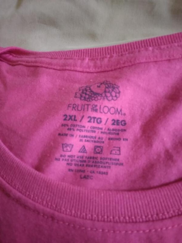 T shirt adulto 2XL rosa con stampa fila di gatti neri 277478