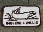 Imogene And Willie Rare Whale Embroidered Patch!