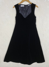 Vintage Anne Klein Velvet Dress Womens 4 Whimsigoth Romantic Goth Witchy Social