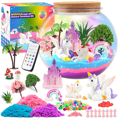 Einhorn Geschenke für Mädchen, mit Timing-Fernbedienung und farbigen Lichtern