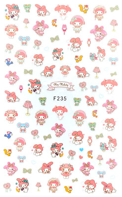 My Melody Nagelsticker Nail Art selbstklebend Disney Comic Hase F235-1720