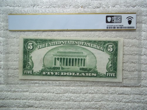 1929 $5 Muncie Indiana IN National T2 #2234 PCGS 64 PPQ - Picture 2 of 2