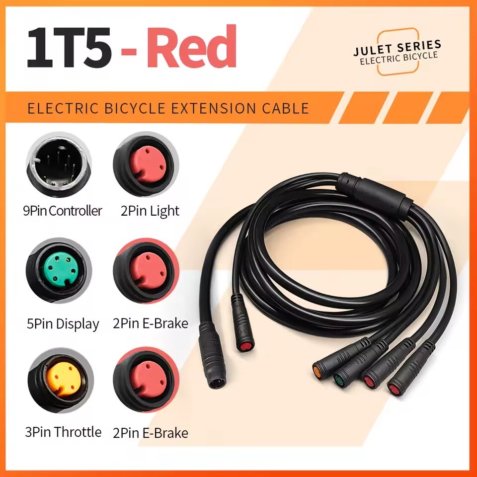 Ebike Display Connettore 5 Pin Femmina Cavo Impermeabile Connettore Connettore Linea Segnale Impermeabile Cavo Di Estensione - Foto 10