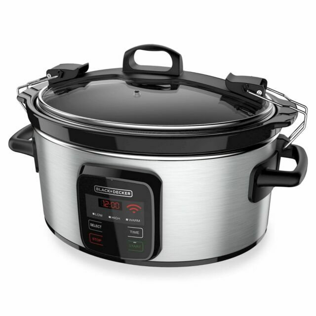 BLACK+DECKER SCW3000S Slow Cooker Qt Programmable Crock Pot