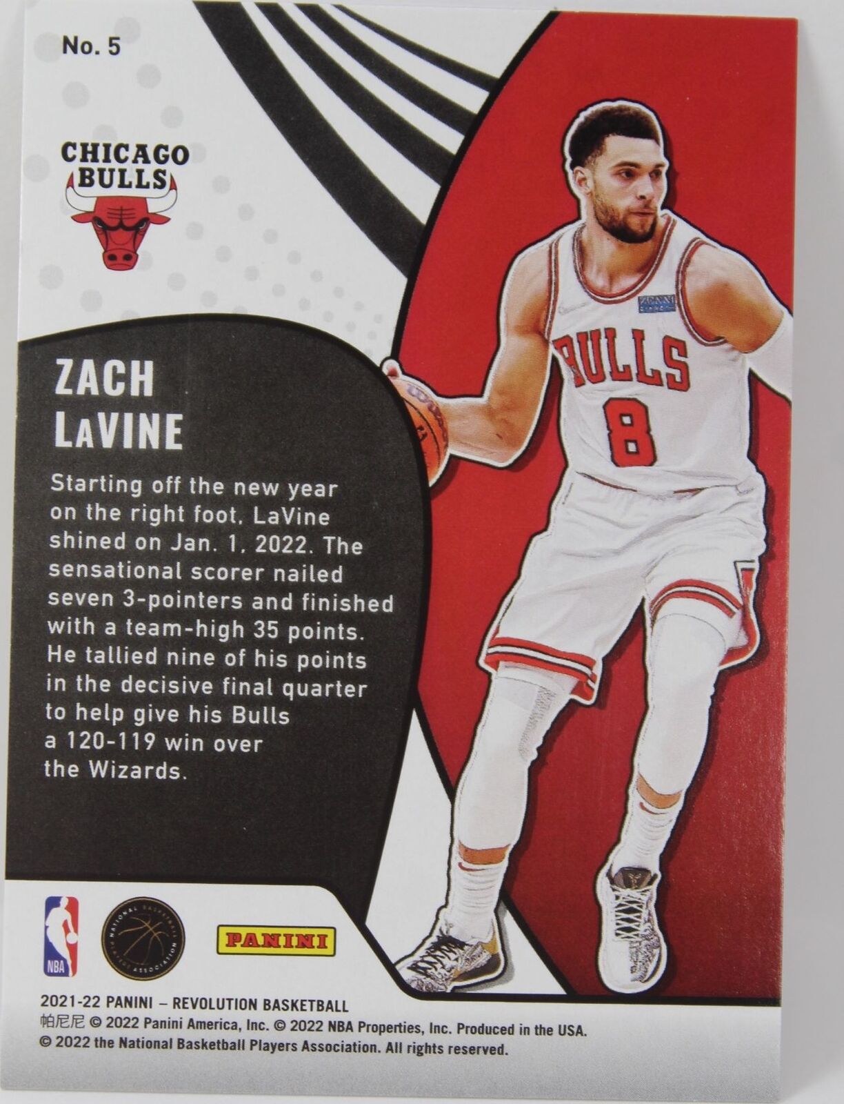 Zach LaVine Chicago Bulls Autographed 2019-20 Panini National Treasures  Game Gear Relic #GG-ZLV #14/99 Beckett Fanatics Witnessed Authenticated Card