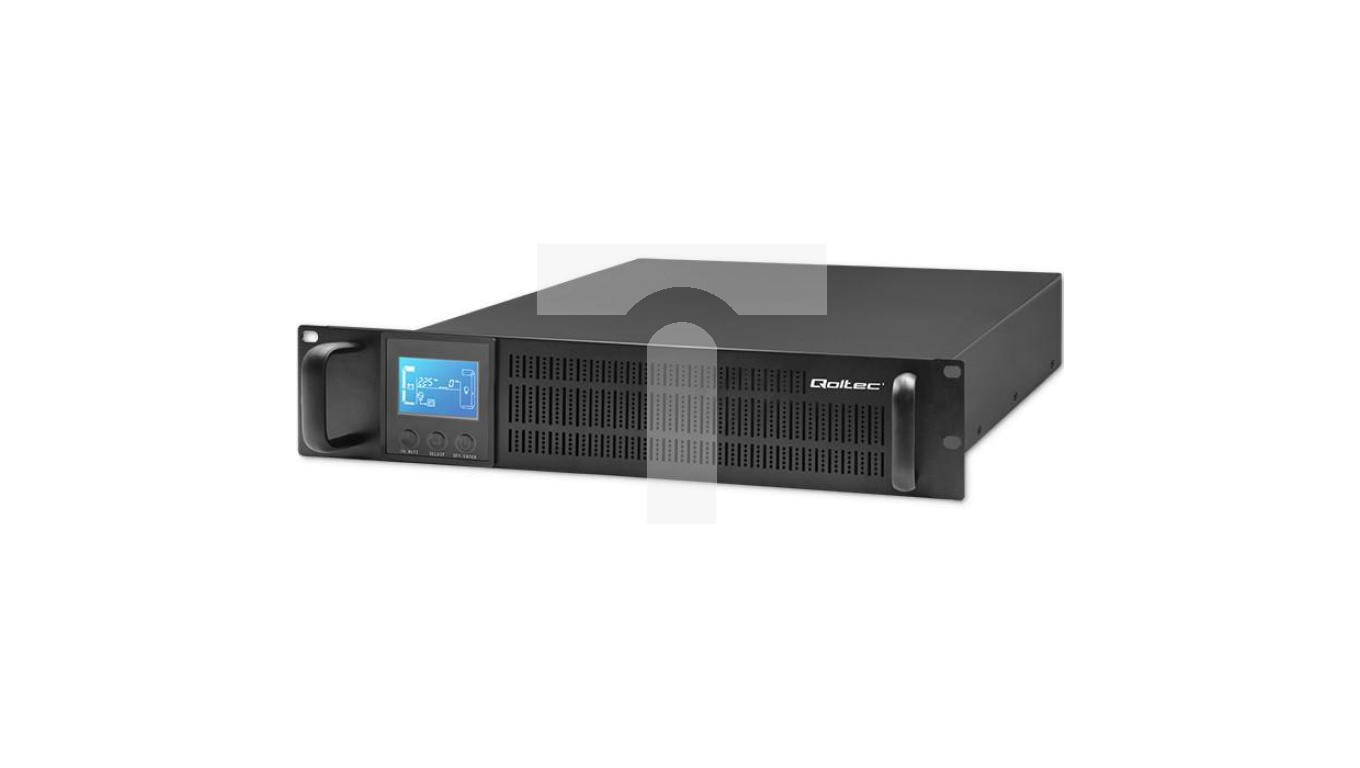 Qoltec UPS RACK 2KVA 1600 W LCD emergency power supply /T2UK