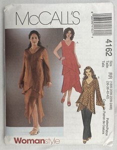 McCall’s Women's Petite Top, Lined Skirt and Pants patterns, Size RR, #4162