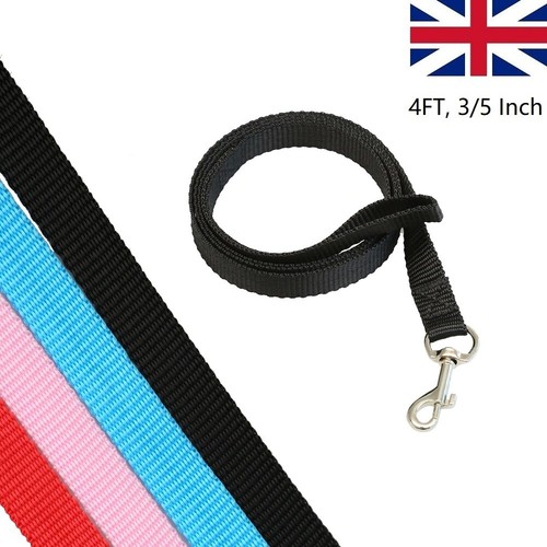 Small Dog Leads for Walking Strong Soft Light Weight Nylon Leash 120cm
