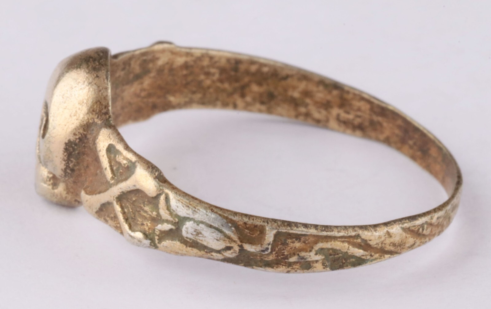 Ring Skull Double Bones Gothic brutal WW1 Death head WWI Skeleton WWII Goth WW2