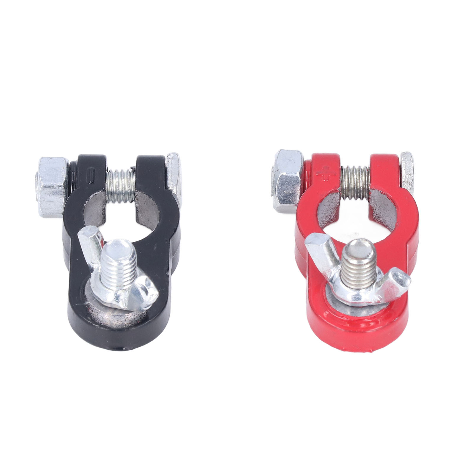 Battery Terminal Clip Positive Negative Clamp 2PCS Heavy Duty Aluminum ...