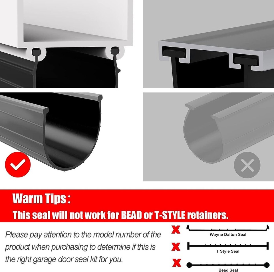 Guarnizione Inferiore Di Ricambio Per Porta Da Garage Wayne Dalton 154448 Per Guarnizioni Adatte A Porte Larghe 16 Piedi 16 Piedi~p102509086 - Foto 4