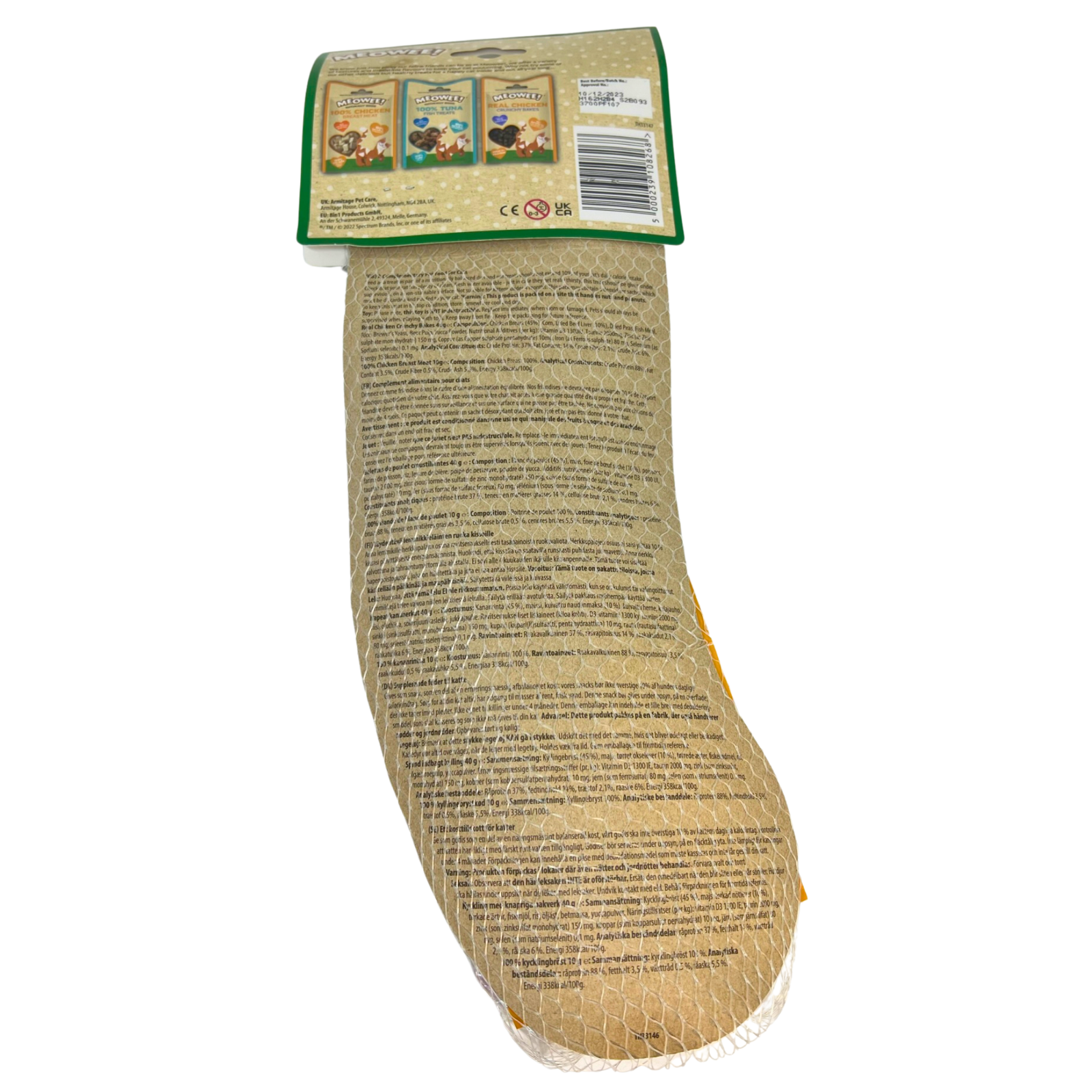 Cat Christmas Stocking Gift Meowee 3 items Wand Interactive Toy Cat