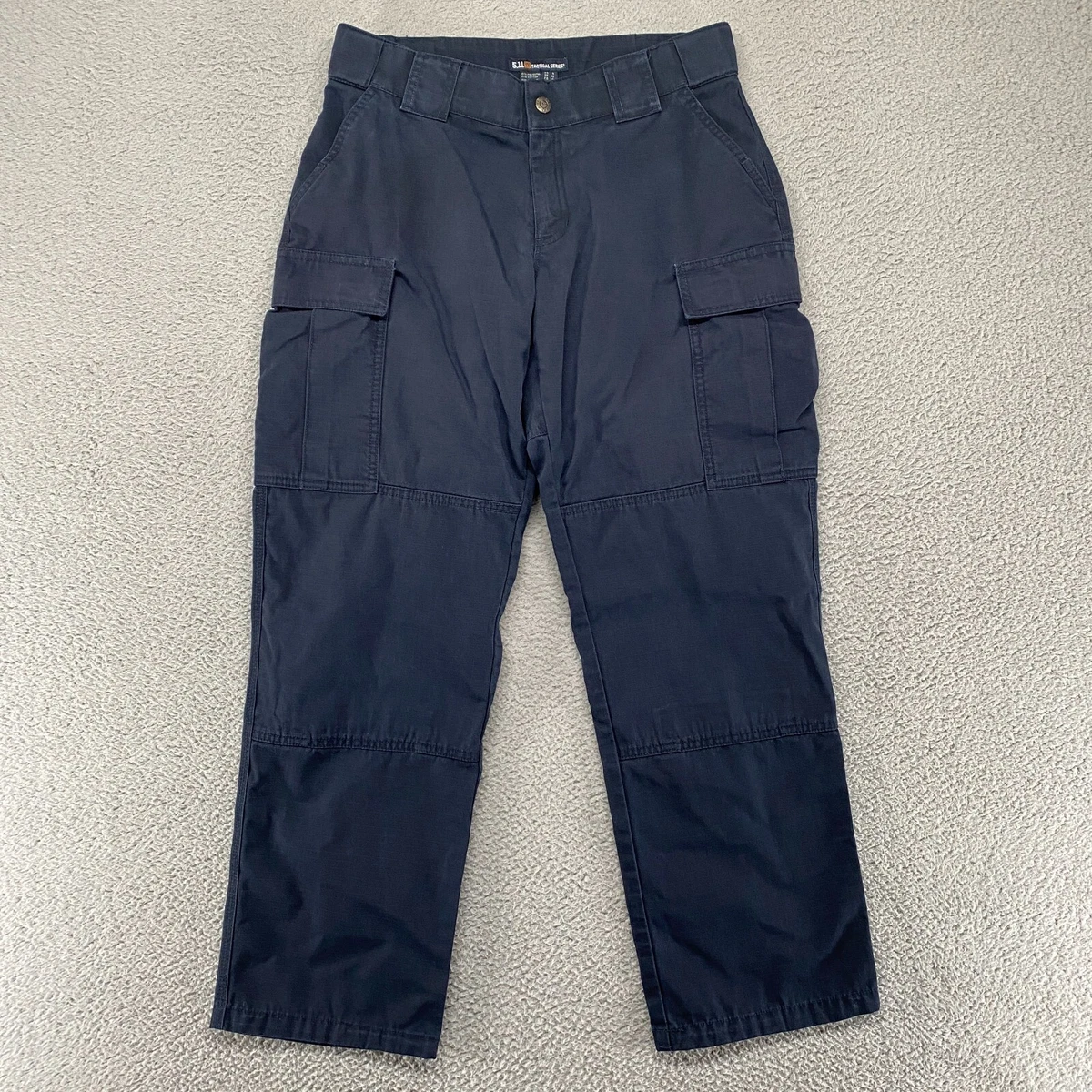 5.11 Tactical Cargo Pants Womens 6 Straight Leg Mid Rise Navy Blue Uniform