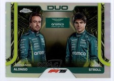 2025 Topps Chrome Formula 1 F1 Duos Refractor Fernando Alonso Lance Stroll 9et
