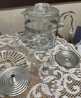 Vtg Pyrex Percolator 6 Cup Clear Glass Coffee Pot Flameware 7756 B