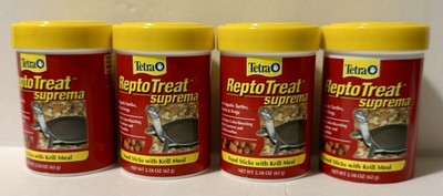 Tetra ReptoTreat Suprema Sticks 2.18 Ounce Each (4 Pack) Food Sticks Krill Meal