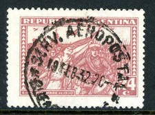 Argentina 1930 Revolution 24¢ Red Brown Scott #383 VFU I767