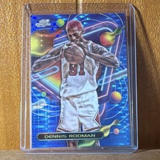 2023-24 Topps Cosmic Chrome - Dennis Rodman #22 Blue Moon Refractor 44/99