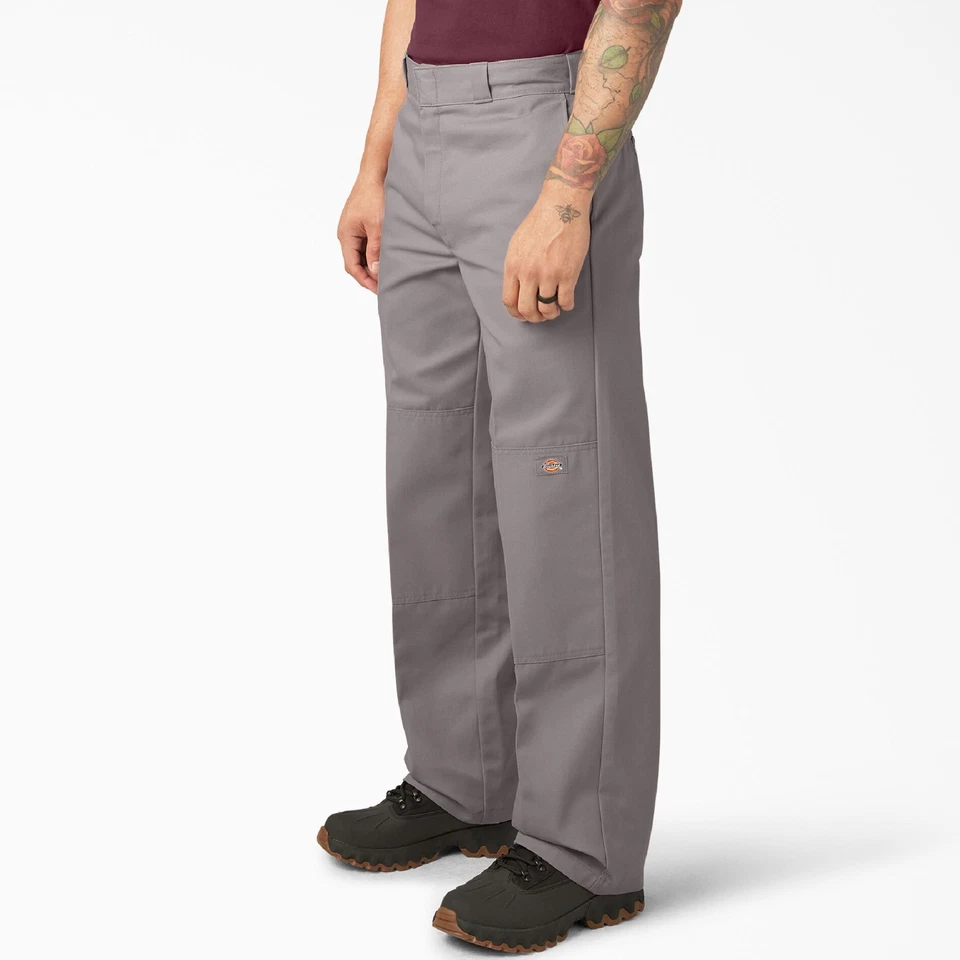 DICKIES HOMBRE 85283 DOBLE RODILLA PANTALONES DE TRABAJO AJUSTE RELAJADO UNIFORME DE TRABAJO (30" - 42") Foto 3 de 4