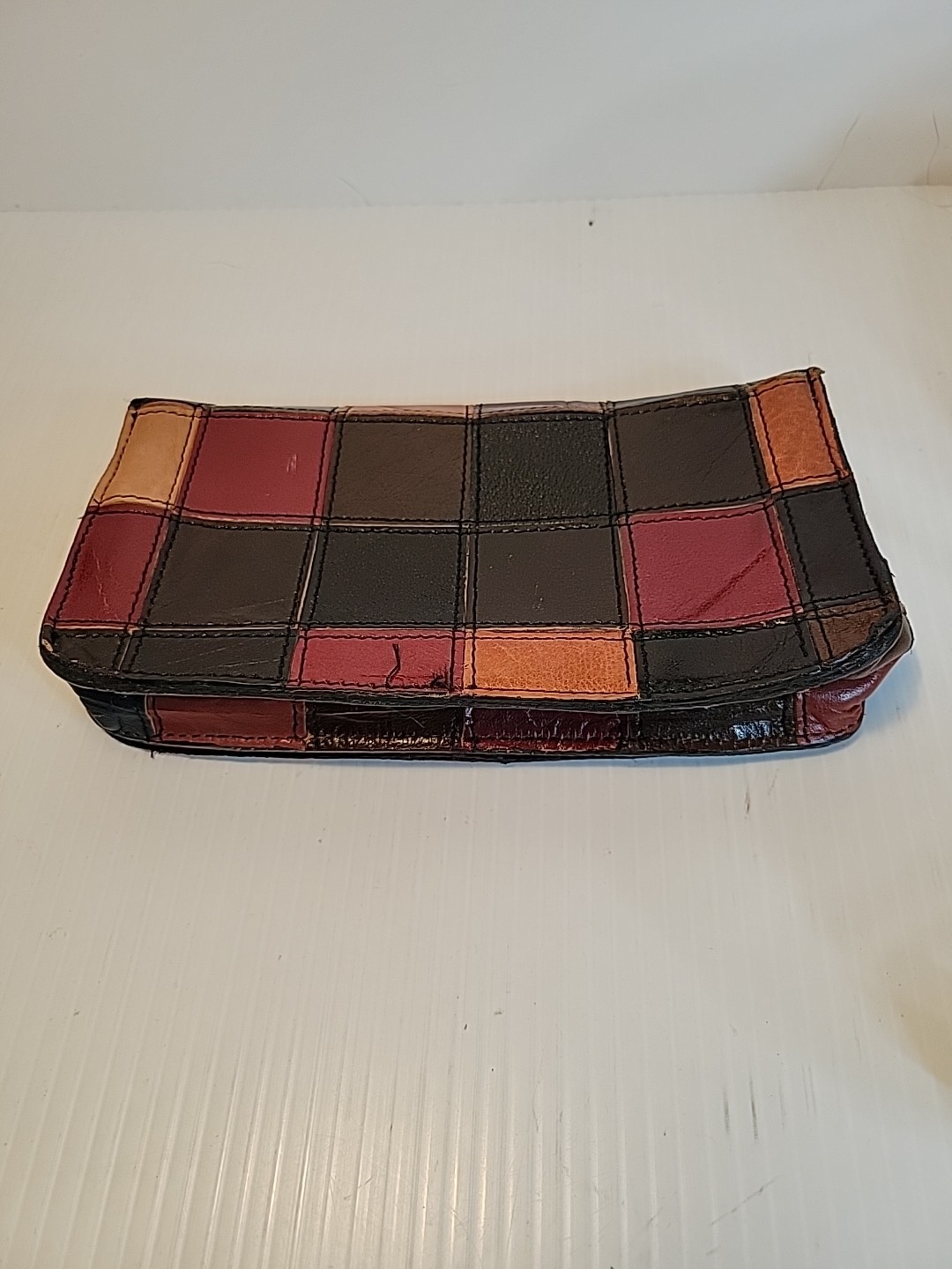 Multicolor Patchwork Leather  Wallet Clutch  Purs… - image 2