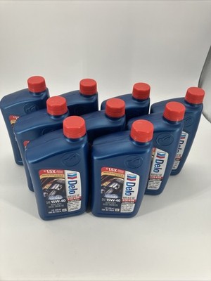 Delo 400 XLE Heavy Duty Synblend Diesel Engine Oil 15W-40 1 qty x9 2.25 Gal