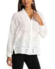 Johnny Was Petite Slim Audrey Button-Down Shirt Women's