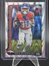 2025 Topps Chrome #90 Jaleel McLaughlin Ray Wave Refractor