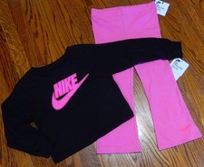 NIKE SPORT AUTHENTIC TODDLERS GIRLS BRAND NEW ORIGINAL 2Pc SET Size 3T, NWT