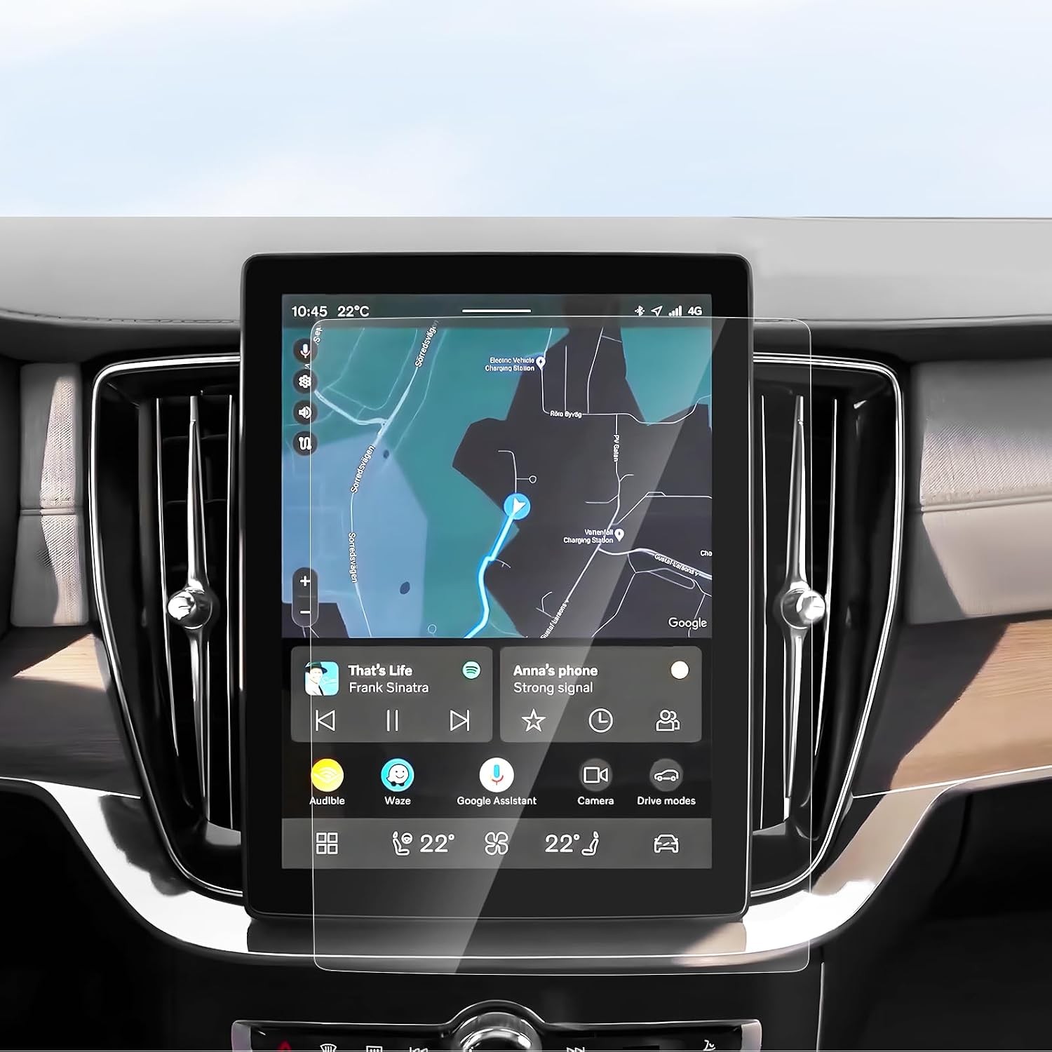 2026 Volvo XC60 Screen Protector for 11.2-Inch Navigation Display 2PCS Ultra Cle