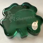 Fenton Glass 20th Annual Shamrock Classic Green Paperweight