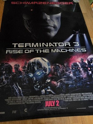 2003 Terminator 3 Rise Of The Machines  DS Cinema Movie Poster Schwarzenegger...