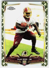 2014 Topps Chrome Camo Refractors Silas Redd Rookie #194 Redskins RC,/499