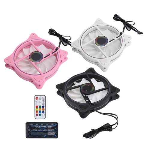 3x Cooling Fans ARGB Controller 11 Fan Blades Silent Computer Air Cooler 1200 CB - Afbeelding 19 van 24