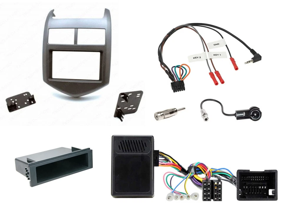 Pioneer MP3 DAB 1DIN Lenkrad USB Autoradio für Chevrolet Aveo ab 11 dunkelgraume - Bild 3 von 4